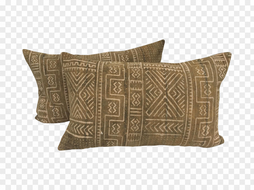 Malian Mud Cloth Throw Pillows Textile Cushion Bògòlanfini PNG