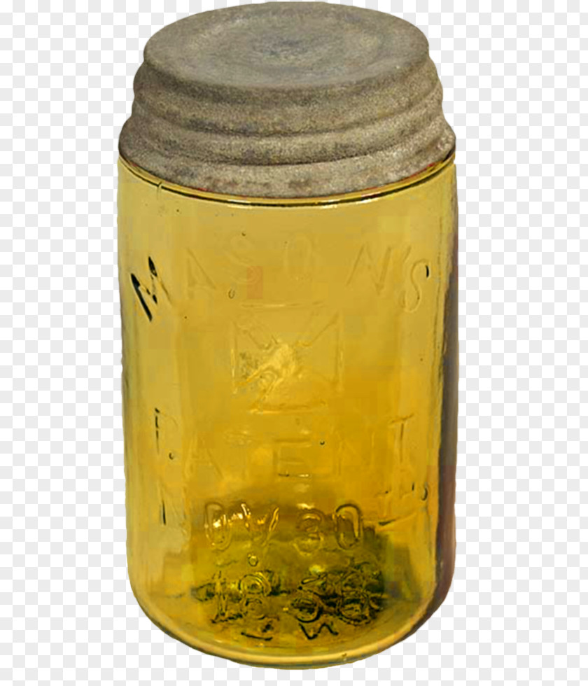 Yellow Seal Glass Jars Bottle Mason Jar PNG