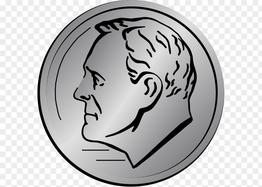 Coin Dime Penny Clip Art PNG