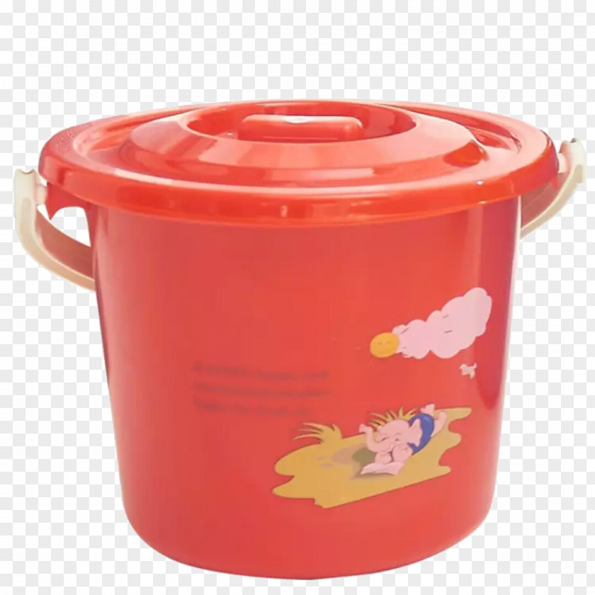 Red Bucket Icon PNG