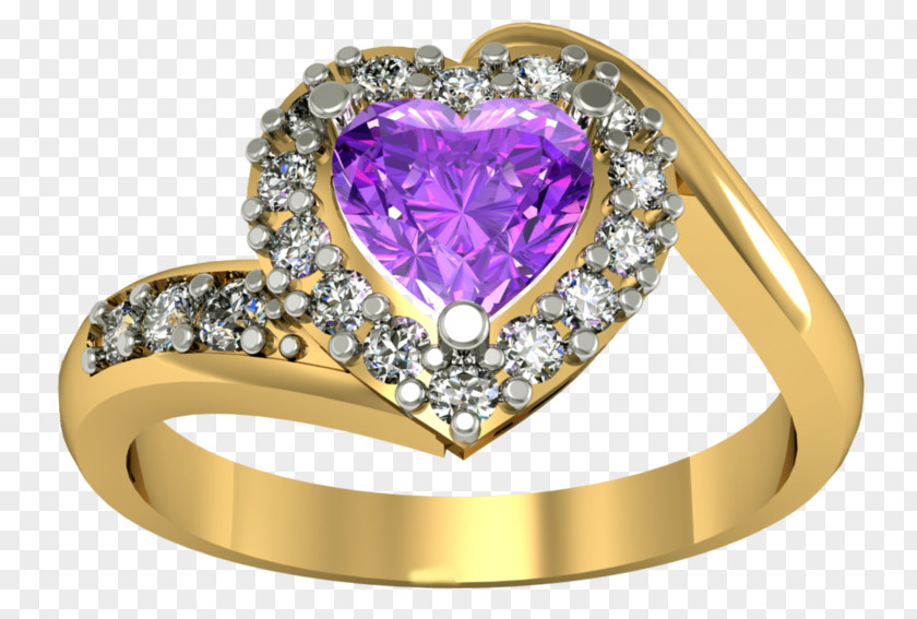 Ring Amethyst Purple Gemstone Jewellery PNG