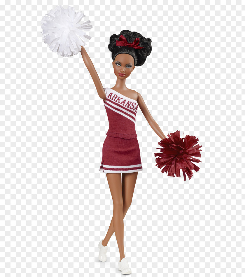 Cheerleader University Of Arkansas Barbie Doll Toy EBay PNG