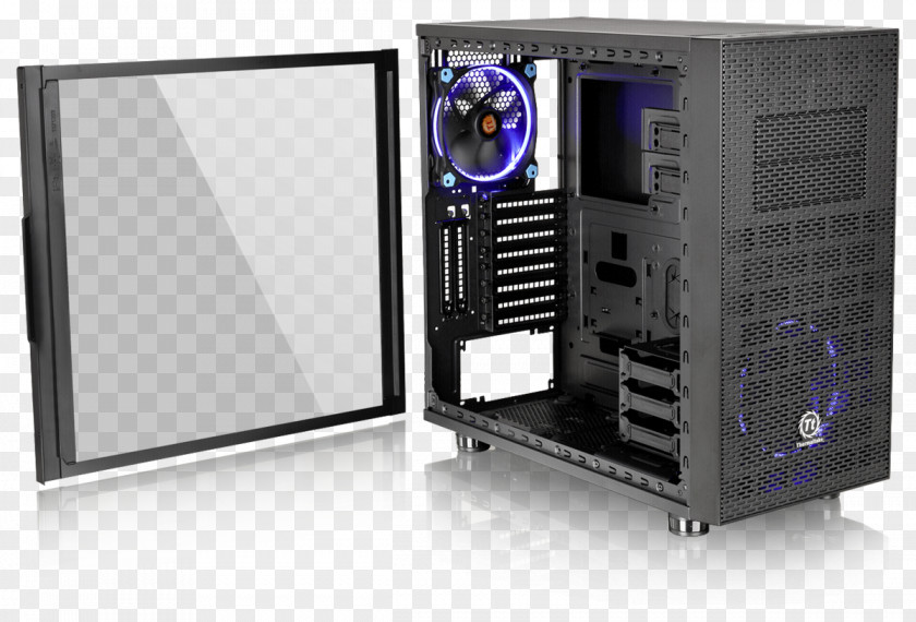 Glass Computer Cases & Housings Power Supply Unit Thermaltake View 31 TG CA-1H8-00M1WN-00 ATX PNG