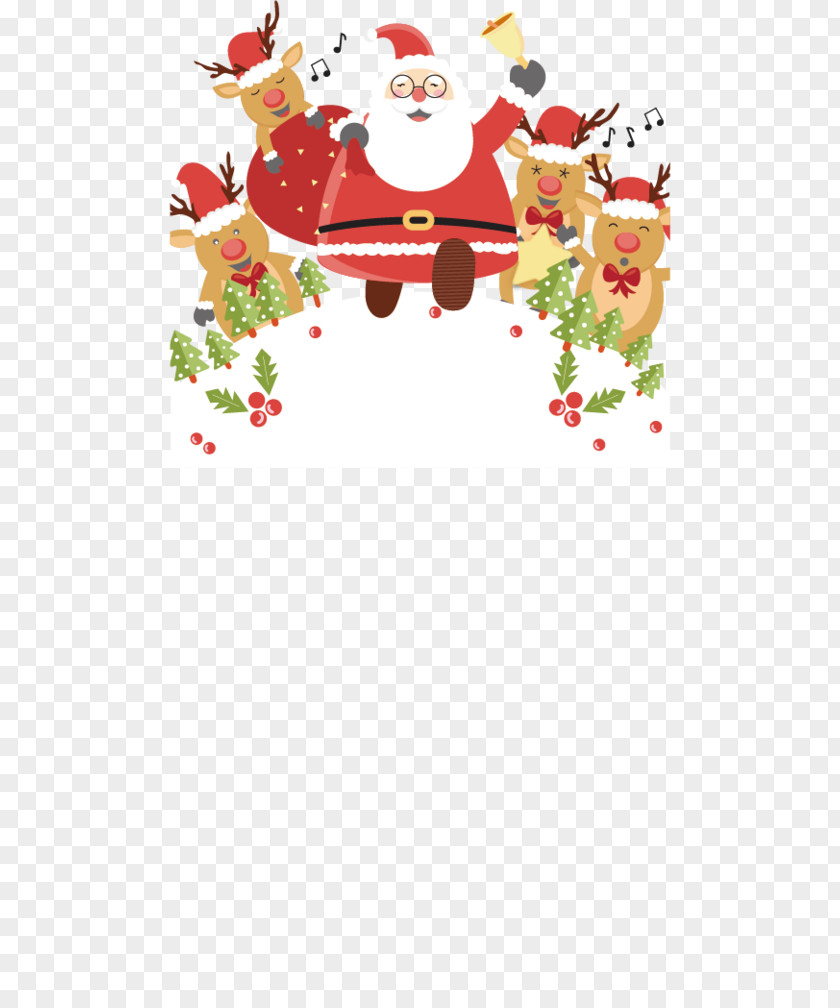 Santa Claus Reindeer Christmas PNG