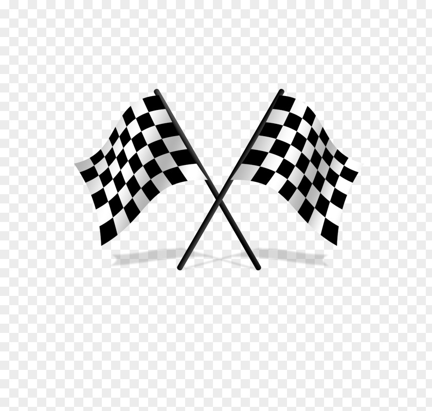 Creative Black And White Checkered Flag Racing Flags Clip Art PNG
