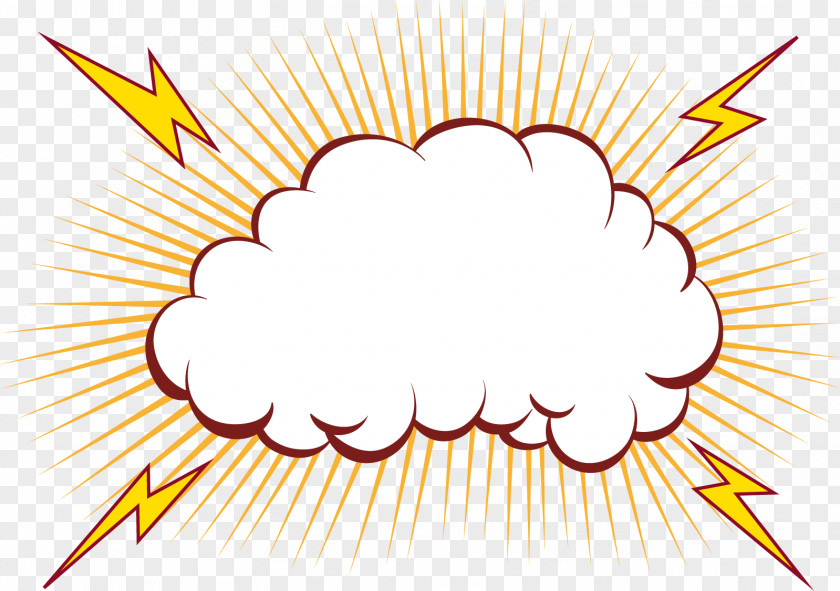 Explosion Cloud Sign PNG