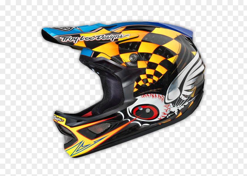 Finish Line Troy Lee Designs Helmet Bicycle Cycling PNG