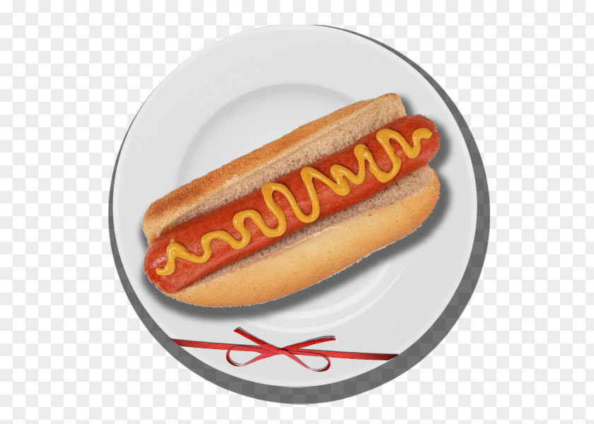 Ham And Bread On A Plate Hot Dog Sausage Bratwurst Chili Breakfast PNG