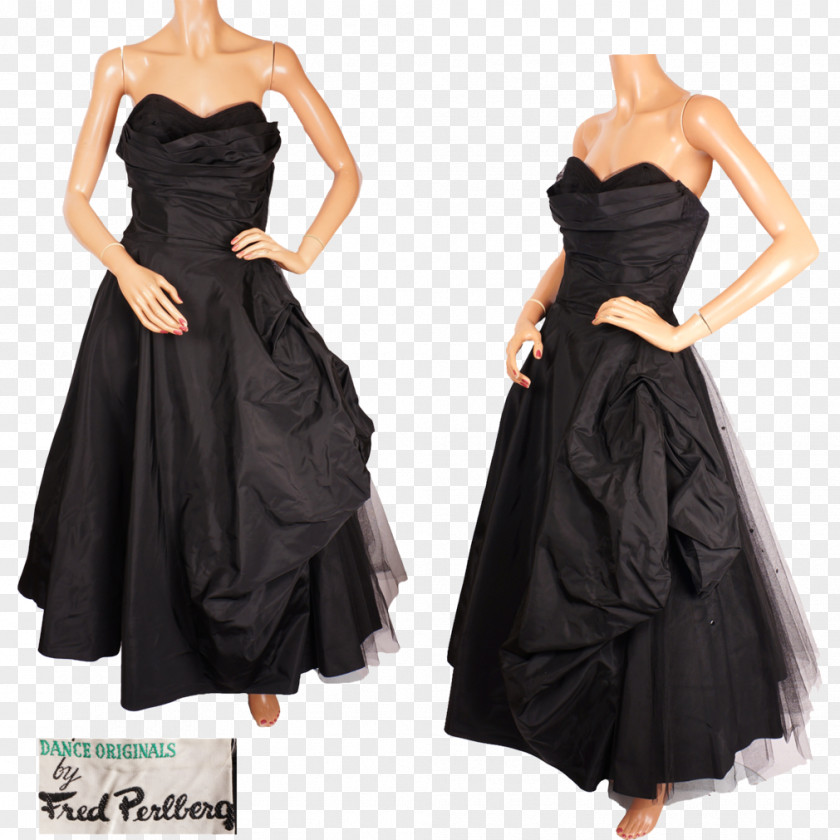 Satin Taffeta Cocktail Dress Formal Wear PNG