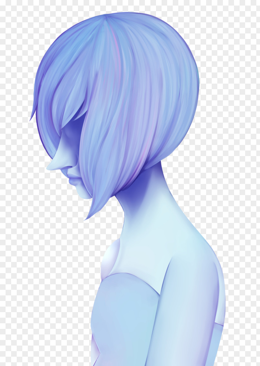 Blue Pearl DeviantArt Silhouette Hair Coloring PNG