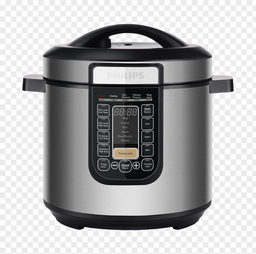 Cooking Slow Cookers Pressure Philips Viva Collection HD2137 All-in-One Cooker PNG