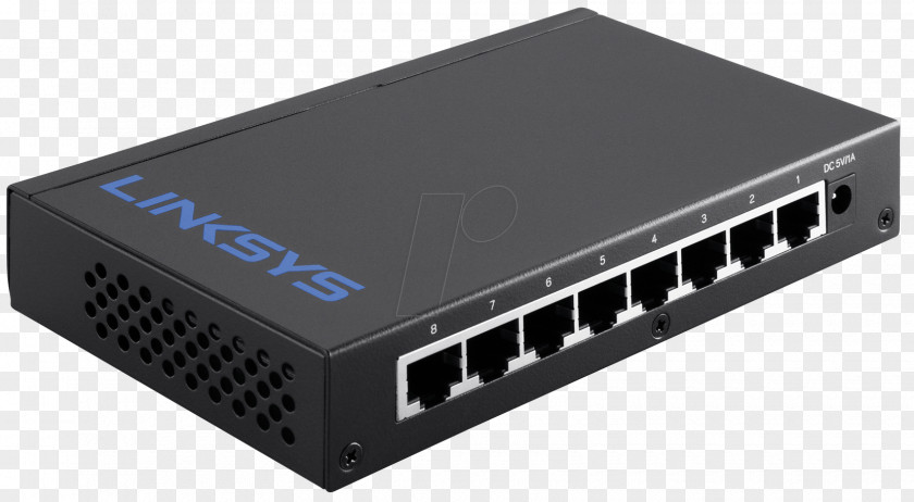 Dell Linksys 10/100/1000-desktop-AC 100/230 V Gigabit Ethernet Network Switch PNG