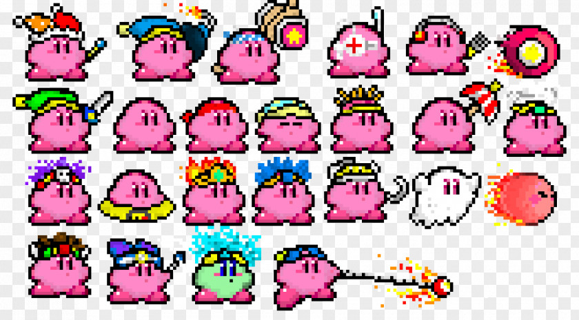 Maker Kirby's Dream Land Super Mario Kirby Star Pixel Art PNG