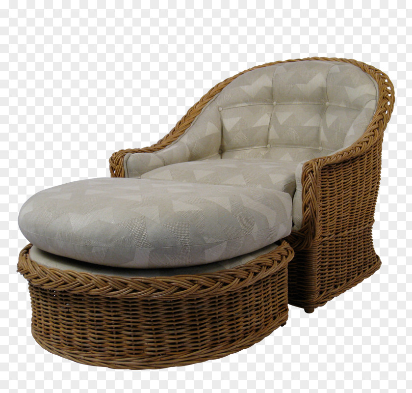 Chair Garden Furniture Wicker Couch PNG