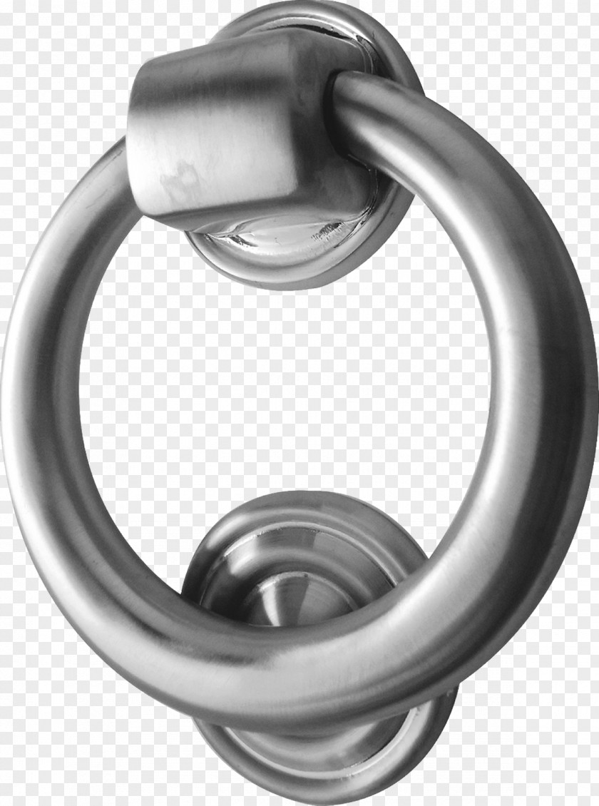 Chrome Door Knockers Plating Handle Brushed Metal PNG