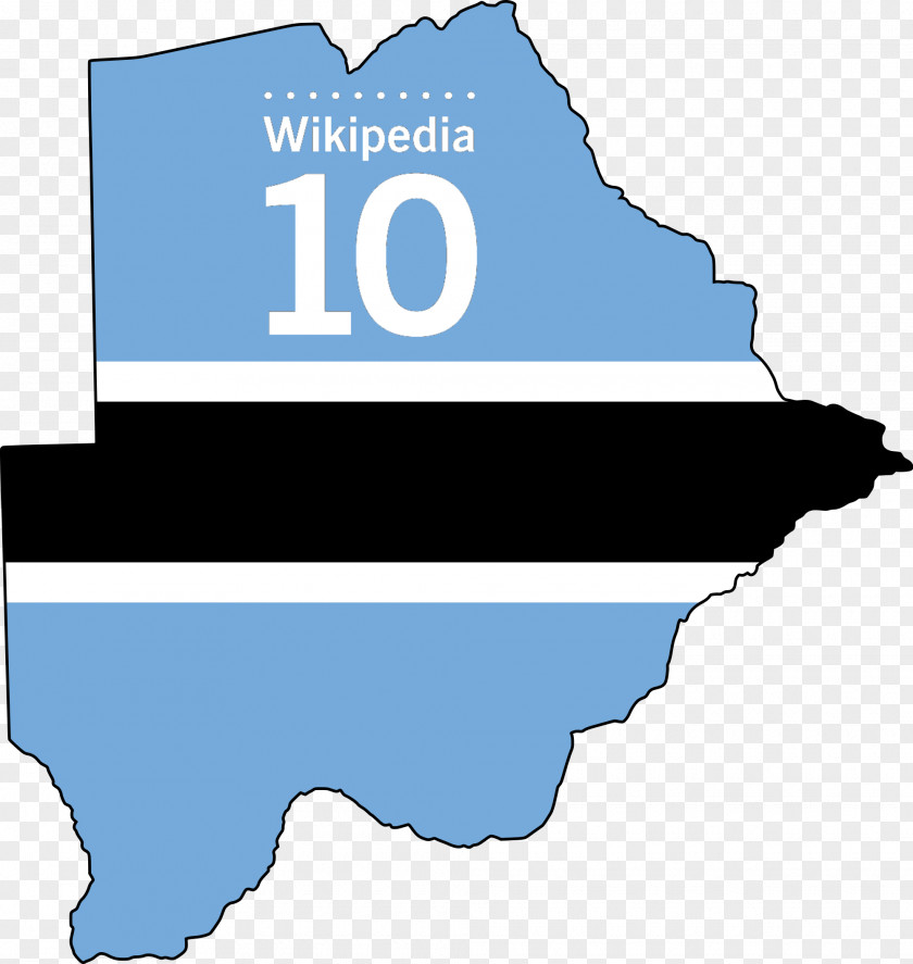 Flag Of Botswana National File Negara Map PNG