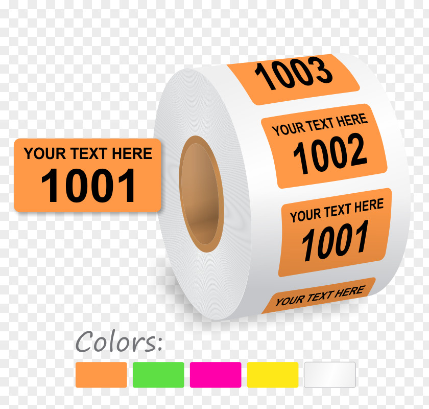Personalized Roll Label Sticker Paper Adhesive Tape Barcode Printer PNG