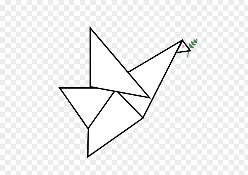 Triangle Paper Diagram Design PNG