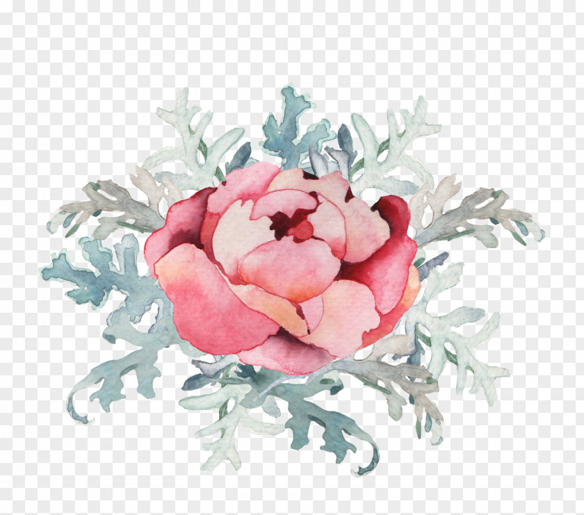 Watercolor Flower Painting Logo Floral Design Photography PNG