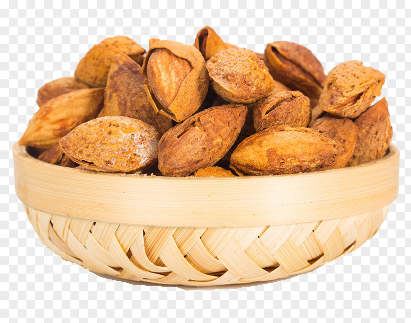 A Basket Of Almonds Mixed Nuts Almond Milk PNG