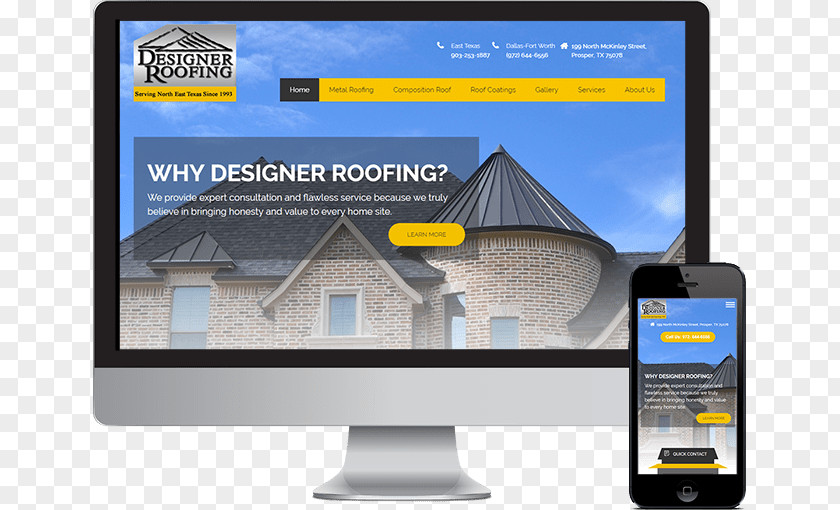 Bakery Roof Responsive Web Design Graphic Website PNG