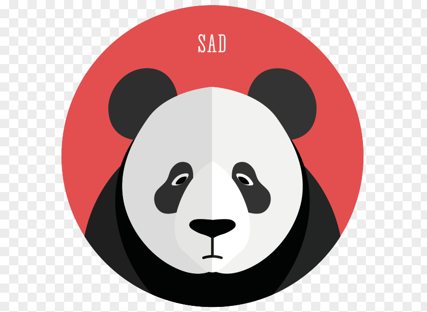 Suspended Giant Panda Smiley Clip Art PNG