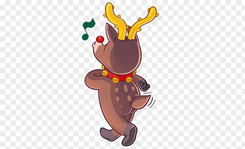 Reindeer Sticker Telegram Viber PNG
