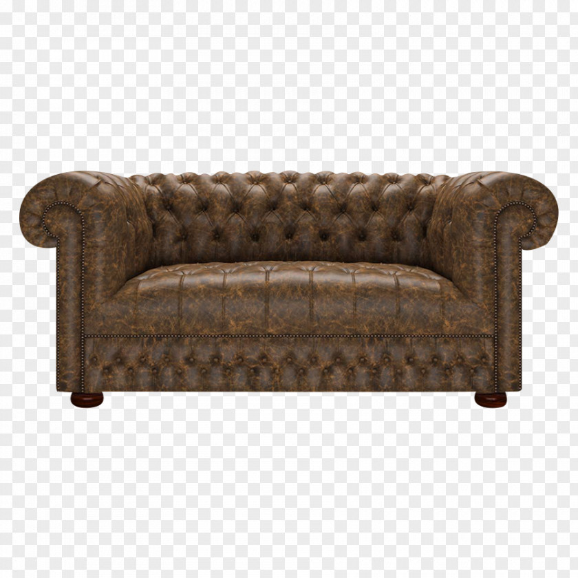 Soffa Couch Furniture Leather Divan Chesterfield PNG