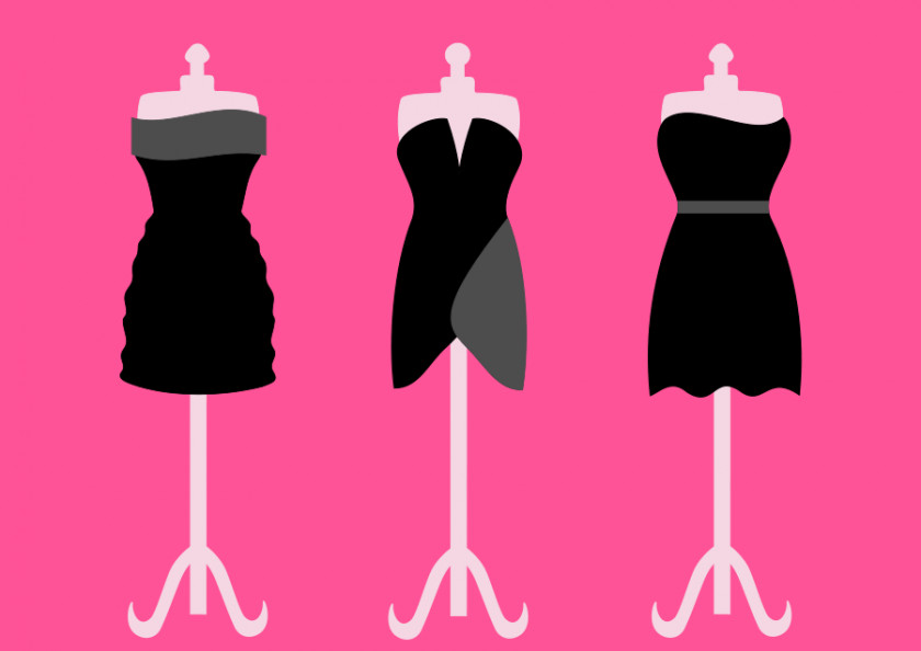 Black Dress Cliparts Little Clothing Gown Clip Art PNG
