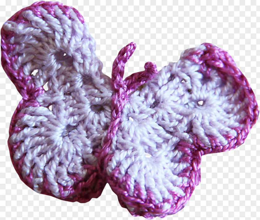 Lilac Crochet Wool PNG