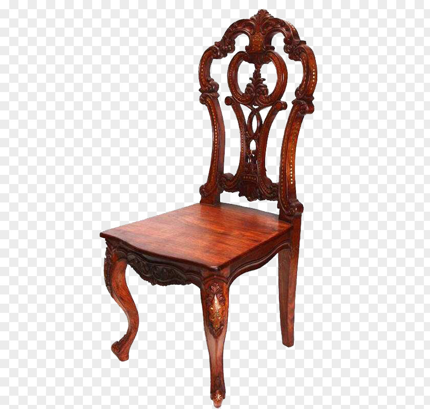 Chinese Family Retro Carved Mahogany Chair Table Wood PNG
