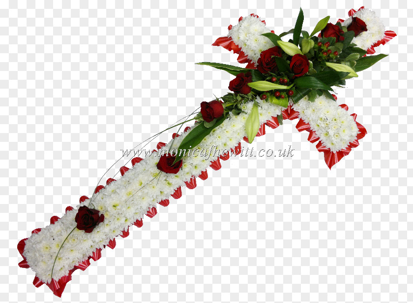 Tribute Funeral Cross Flower Memorial Service Symbol PNG