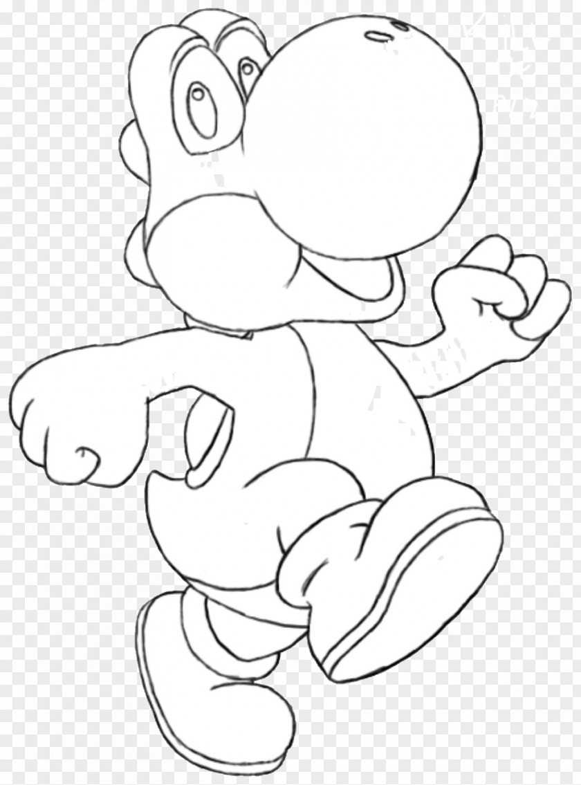 Yoshi Poochy & Yoshi's Woolly World Drawing Coloring Book PNG