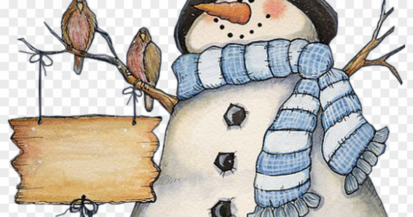 Christmas Card Snowman Clip Art PNG