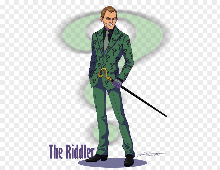 Costume Homme The Riddler Batman Robin Comedian PNG