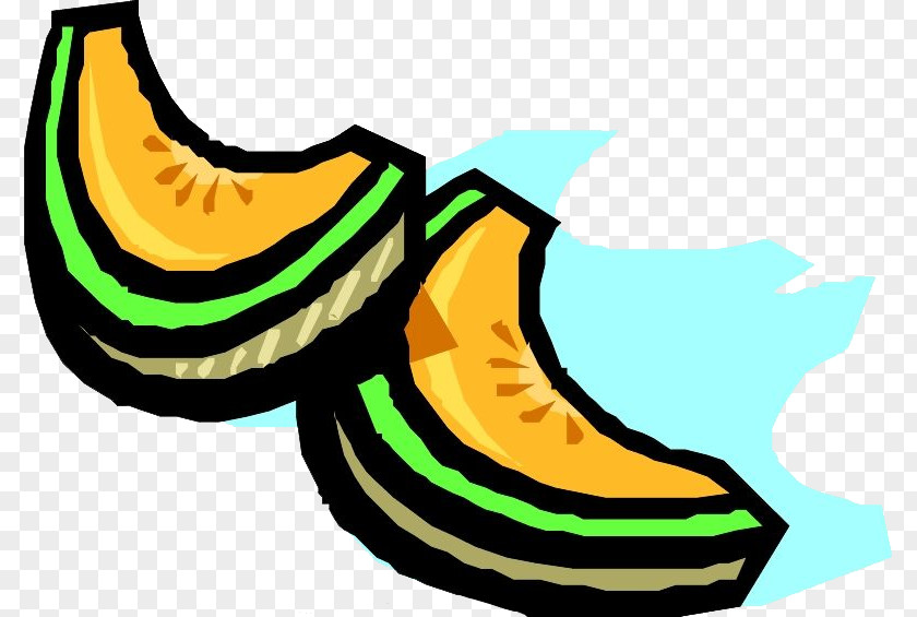 Hand Painted Melon Cantaloupe Hami Clip Art PNG