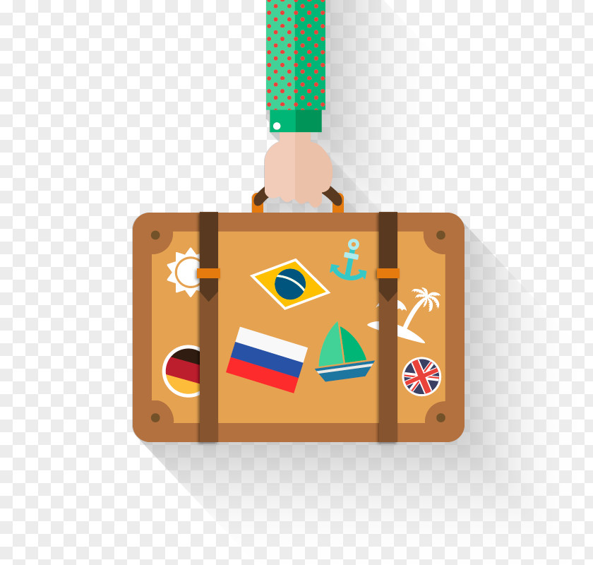 Suitcase Animation Conceptual Vector Graphics Travel Image Illustration PNG