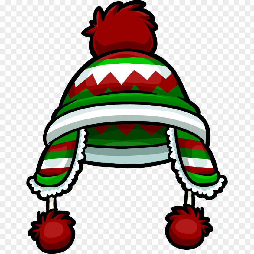 *2* Club Penguin Santa Claus Christmas Hat Bonnet PNG