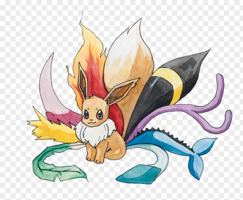 Nine Tails Nine-tailed Fox Eevee Pokémon Vaporeon Ninetales PNG