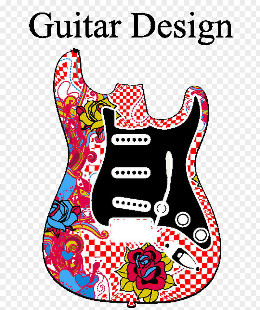 Rose Guitar Print Visual Arts Drawing Clip Art PNG