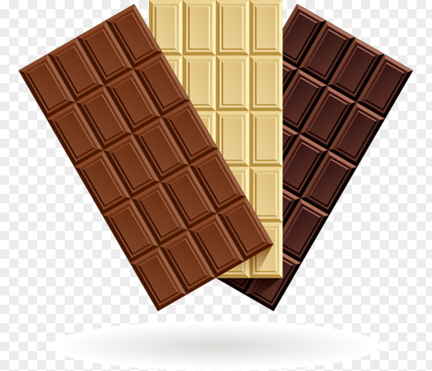 Three Kinds Of Delicious Chocolate Bar Hot White Cream PNG