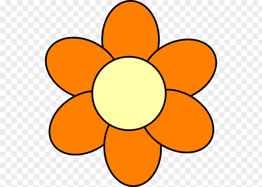 Flower Cartoon Orange Clip Art PNG