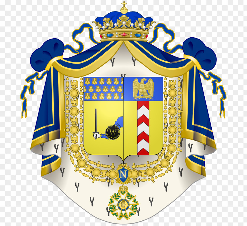 France Principality Of Pontecorvo First French Empire Coat Arms Sweden Crest PNG