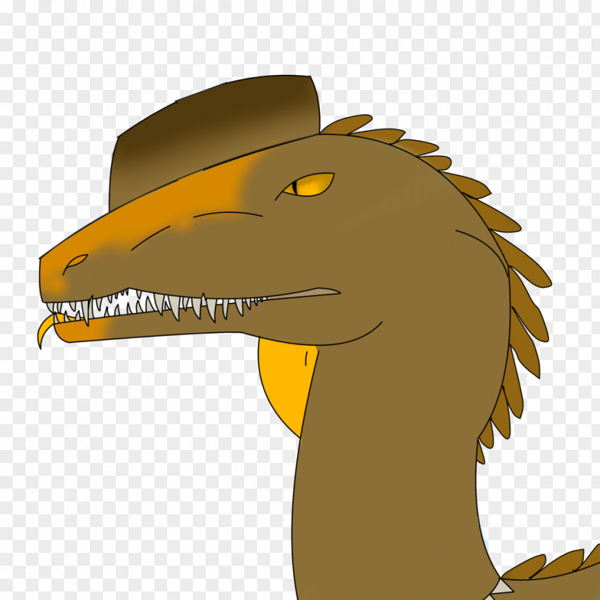 Hat Velociraptor Jaw Cartoon Character PNG