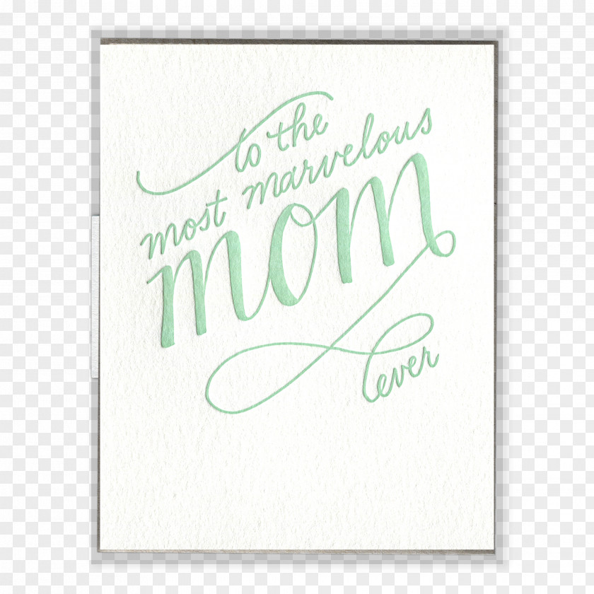Mother Greeting Card Calligraphy Rectangle Font PNG