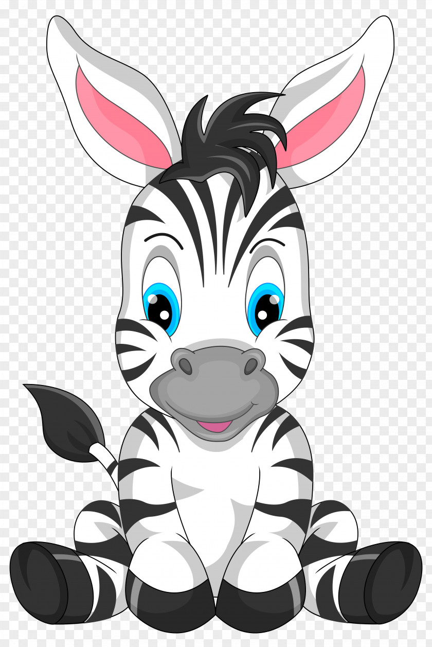 Zebra Birthday Cliparts Cartoon Illustration PNG