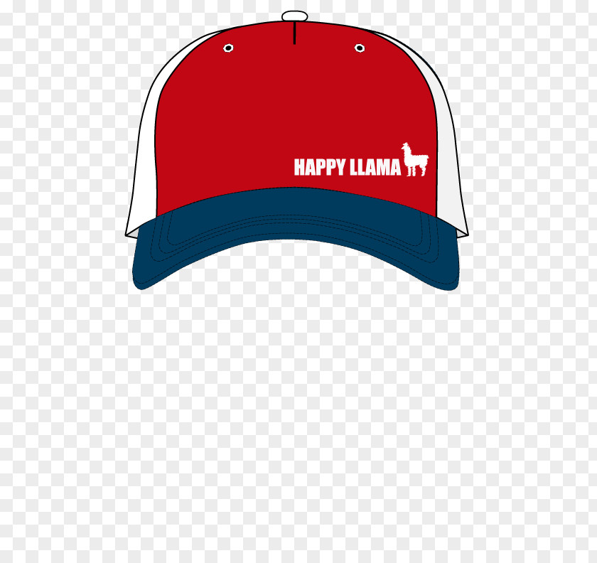 Baseball Cap Happy Llama T-shirt Trucker Hat PNG
