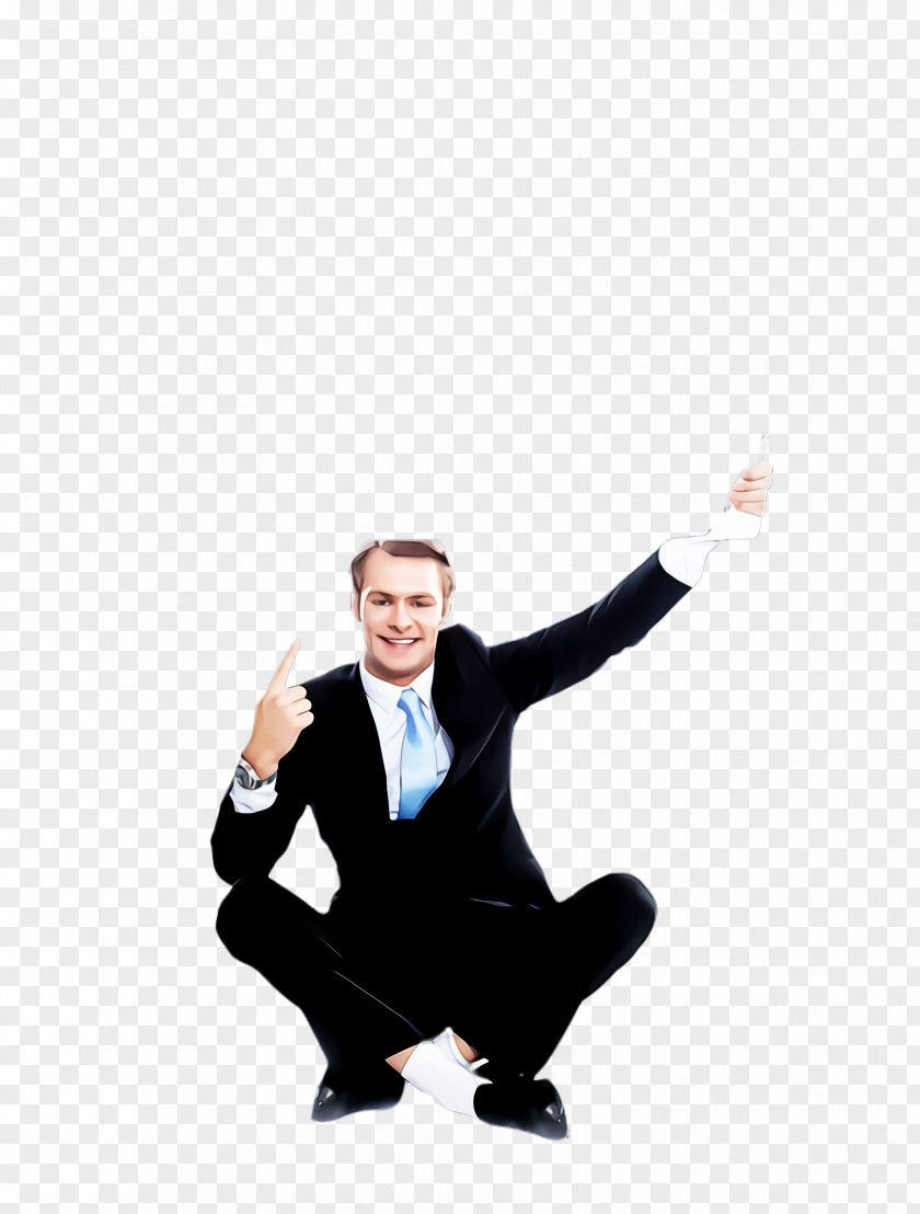 Businessperson Tuxedo Sitting Arm Formal Wear Gesture Suit PNG