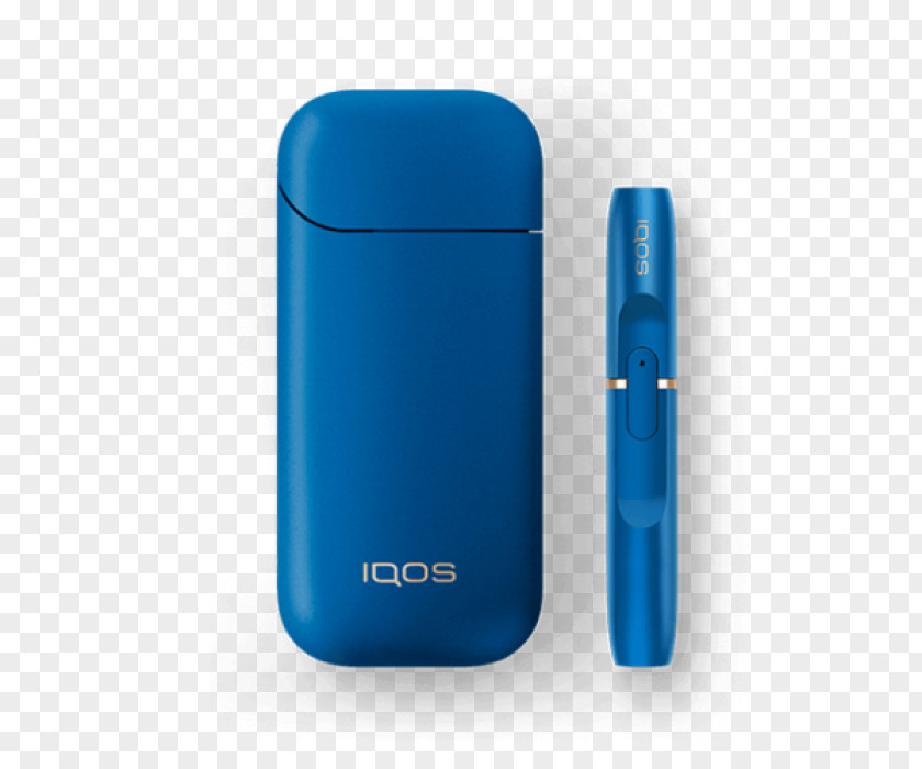 Cigarette Electronic Heat-not-burn Tobacco Product Blue IQOS PNG