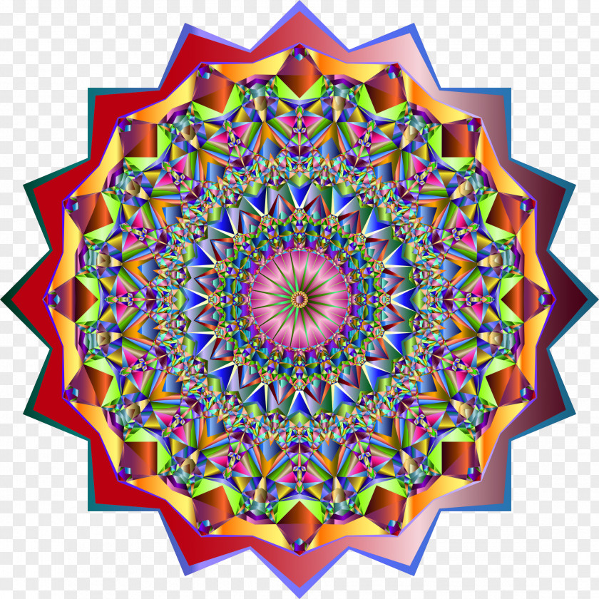 Circle Kaleidoscope Symmetry Art Pattern PNG